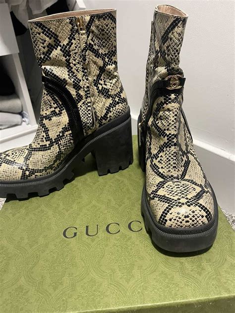 gucci shoes snake fake|gucci snakeskin boots.